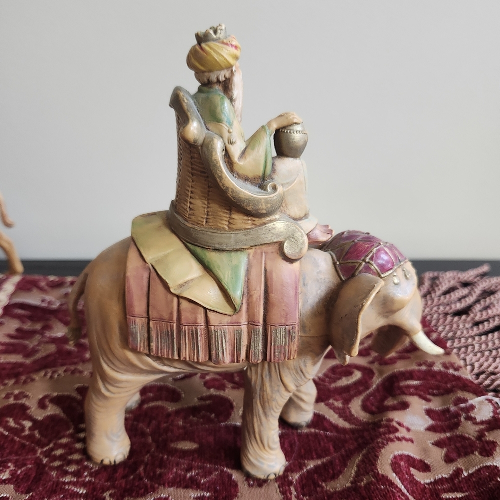 Vintage Fontanini Christmas Nativity Collectibles- 3 Wise Men On Animals 1990s - Picture 7 of 7